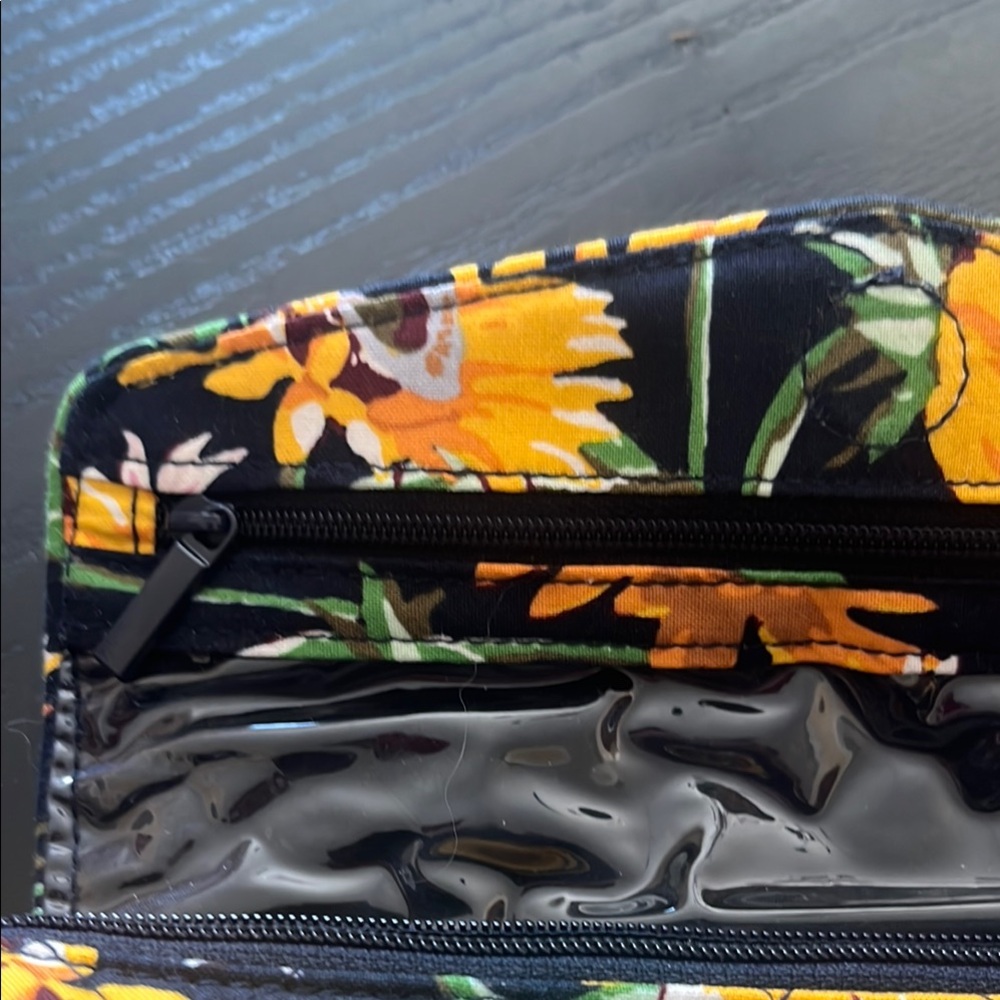 Vera Bradley Floral Black, Yellow, Green Jewelry Case - Picture 4 of 6